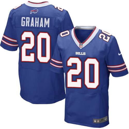 Men's Elite Corey Graham Nike Jersey Royal Blue Home - #20 NFL Buffalo Bills